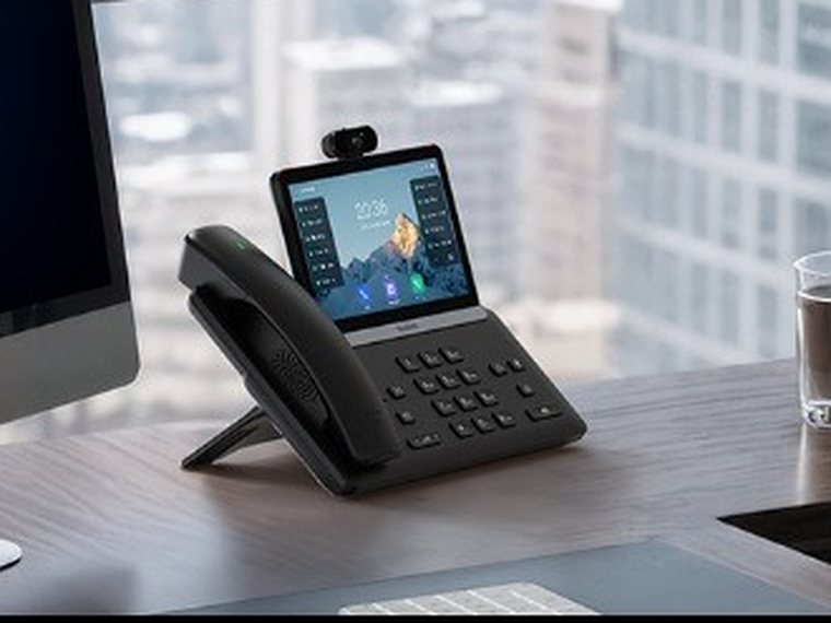 Poste téléphonique SIP Yealink T88W sur un bureau